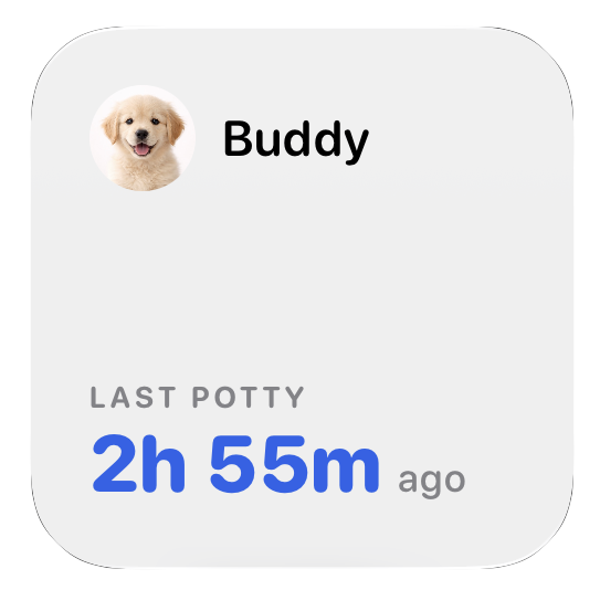 PottyTime Small Widget